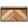 Aufbewahrungsbox aus massivem Akazienholz und Eisen, 60 x 30 x 30 cm von , Organisation und Aufbewahrung - Ref: Foro24-372752...