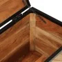 Aufbewahrungsbox aus massivem Akazienholz und Eisen, 60 x 30 x 30 cm von , Organisation und Aufbewahrung - Ref: Foro24-372752...