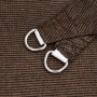 Toldo de vela trapecio HDPE marrón 160 g/m² 4/5x4 m
