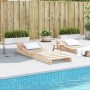 Tumbona de madera maciza de pino 205x70x31,5 cm de , Tumbonas - Ref: Foro24-832580, Precio: 95,65 €