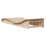 Tumbona de madera maciza de pino 205x70x31,5 cm de , Tumbonas - Ref: Foro24-832580, Precio: 95,65 €