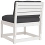 Gartensofa mit massiven Kissen aus weißem Kiefernholz von , Outdoor-Sofas - Ref: Foro24-844690, Preis: 82,97 €, Rabatt: %