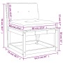 Gartensofa mit massiven Kissen aus weißem Kiefernholz von , Outdoor-Sofas - Ref: Foro24-844690, Preis: 82,97 €, Rabatt: %