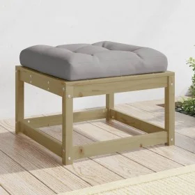 Garden stool with pine impregnated wood cushions by , Outdoor sofas - Ref: Foro24-844703, Price: 55,89 €, Discount: %