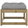 Gartenhocker mit Kissen aus imprägniertem Kiefernholz von , Outdoor-Sofas - Ref: Foro24-844703, Preis: 56,65 €, Rabatt: %