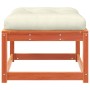 Gartenhocker mit Kissen aus wachsbraunem Kiefernmassivholz von , Outdoor-Sofas - Ref: Foro24-844701, Preis: 61,63 €, Rabatt: %