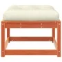 Gartenhocker mit Kissen aus wachsbraunem Kiefernmassivholz von , Outdoor-Sofas - Ref: Foro24-844701, Preis: 61,07 €, Rabatt: %