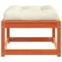 Gartenhocker mit Kissen aus wachsbraunem Kiefernmassivholz von , Outdoor-Sofas - Ref: Foro24-844701, Preis: 61,07 €, Rabatt: %