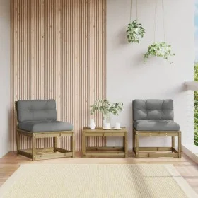 Garden sofas with cushions 2 pcs impregnated pine wood by , Outdoor sofas - Ref: Foro24-844708, Price: 150,94 €, Discount: %