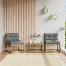 Gartensofas mit Kissen 2 Stück imprägniertes Kiefernholz von , Outdoor-Sofas - Ref: Foro24-844708, Preis: 152,28 €, Rabatt: %