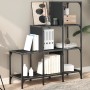 Regal aus Holzwerkstoff und schwarzem Metall, 92 x 30 x 102 cm von , Bücherregale und Regale - Ref: Foro24-845436, Preis: 65,...
