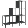 Regal aus Holzwerkstoff und schwarzem Metall, 92 x 30 x 102 cm von , Bücherregale und Regale - Ref: Foro24-845436, Preis: 65,...