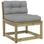 Garden sofas with cushions 2 pcs impregnated pine wood by , Outdoor sofas - Ref: Foro24-844708, Price: 150,94 €, Discount: %