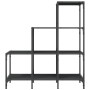 Regal aus Holzwerkstoff und schwarzem Metall, 92 x 30 x 102 cm von , Bücherregale und Regale - Ref: Foro24-845436, Preis: 65,...