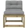 Garden sofas with cushions 2 pcs impregnated pine wood by , Outdoor sofas - Ref: Foro24-844708, Price: 150,94 €, Discount: %