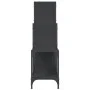 Engineered wood and black metal shelving 92x30x102 cm by , Bookcases and shelves - Ref: Foro24-845436, Price: 64,90 €, Discou...