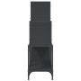 Regal aus Holzwerkstoff und schwarzem Metall, 92 x 30 x 102 cm von , Bücherregale und Regale - Ref: Foro24-845436, Preis: 65,...