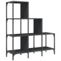 Regal aus Holzwerkstoff und schwarzem Metall, 92 x 30 x 102 cm von , Bücherregale und Regale - Ref: Foro24-845436, Preis: 65,...