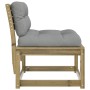 Gartensofas mit Kissen 2 Stück imprägniertes Kiefernholz von , Outdoor-Sofas - Ref: Foro24-844708, Preis: 152,28 €, Rabatt: %