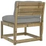 Garden sofas with cushions 2 pcs impregnated pine wood by , Outdoor sofas - Ref: Foro24-844708, Price: 150,94 €, Discount: %