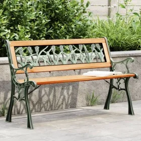 Gartenbank aus massivem Tannenholz und Stahl 116 cm von , Gartenbänke - Ref: Foro24-366535, Preis: 90,06 €, Rabatt: %