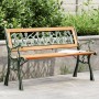 Gartenbank aus massivem Tannenholz und Stahl 116 cm von , Gartenbänke - Ref: Foro24-366535, Preis: 86,38 €, Rabatt: %