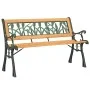 Garden bench solid fir wood and steel 116 cm by , garden benches - Ref: Foro24-366535, Price: 84,85 €, Discount: %