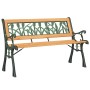 Gartenbank aus massivem Tannenholz und Stahl 116 cm von , Gartenbänke - Ref: Foro24-366535, Preis: 86,38 €, Rabatt: %