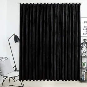 Blackout curtain with hooks black velvet 290x245 cm by vidaXL, Curtains and curtains - Ref: Foro24-134495, Price: 69,55 €, Di...