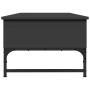 Mesa de centro de madera ingeniería y metal negro 100x50x35 cm de , Mesas de centro - Ref: Foro24-845391, Precio: 77,28 €