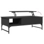 Mesa de centro de madera ingeniería y metal negro 100x50x35 cm de , Mesas de centro - Ref: Foro24-845391, Precio: 77,28 €