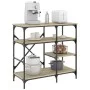 Küchenregal, Holztechnik, Metall, Eiche, 90 x 40 x 84 cm von , Behälter für Küchenutensilien - Ref: Foro24-845422, Preis: 76,...