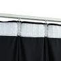 Cortina opaca con ganchos terciopelo negro 290x245 cm de vidaXL, Cortinas y visillos - Ref: Foro24-134495, Precio: 69,49 €, D...