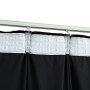 Verdunkelungsvorhang mit Haken aus schwarzem Samt, 290 x 245 cm von vidaXL, Vorhänge und Gardinen - Ref: Foro24-134495, Preis...