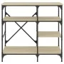Küchenregal, Holztechnik, Metall, Eiche, 90 x 40 x 84 cm von , Behälter für Küchenutensilien - Ref: Foro24-845422, Preis: 76,...