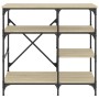 Küchenregal, Holztechnik, Metall, Eiche, 90 x 40 x 84 cm von , Behälter für Küchenutensilien - Ref: Foro24-845422, Preis: 77,...