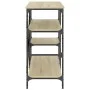 Küchenregal, Holztechnik, Metall, Eiche, 90 x 40 x 84 cm von , Behälter für Küchenutensilien - Ref: Foro24-845422, Preis: 76,...