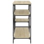 Küchenregal, Holztechnik, Metall, Eiche, 90 x 40 x 84 cm von , Behälter für Küchenutensilien - Ref: Foro24-845422, Preis: 77,...