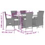 7-piece garden dining set with beige synthetic rattan cushions by , Garden sets - Ref: Foro24-3277576, Price: 868,04 €, Disco...