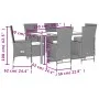 7-piece garden dining set with beige synthetic rattan cushions by , Garden sets - Ref: Foro24-3277576, Price: 839,21 €, Disco...