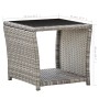 Synthetic rattan and gray glass coffee table 45x45x40 cm by vidaXL, Garden tables - Ref: Foro24-46068, Price: 62,28 €, Discou...