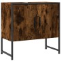 Waschbeckenschrank aus Holzwerkstoff, geräucherte Eiche, 60 x 33 x 60 cm von , Schminktische - Ref: Foro24-842458, Preis: 45,...