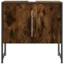 Armario lavabo baño madera ingeniería roble ahumado 60x33x60 cm de , Tocadores - Ref: Foro24-842458, Precio: 44,81 €, Descuen...
