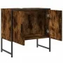 Armario lavabo baño madera ingeniería roble ahumado 60x33x60 cm de , Tocadores - Ref: Foro24-842458, Precio: 44,81 €, Descuen...