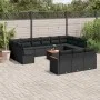 Set sofás de jardín 14 pzas con cojines ratán sintético negro de , Conjuntos de jardín - Ref: Foro24-3226461, Precio: 877,09 ...