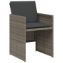 Gartenstühle und Tisch mit Kissen 3 Stück graues PE-Rattan von , Gartensets - Ref: Foro24-365067, Preis: 175,09 €, Rabatt: %
