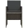 Gartenstühle und Tisch mit Kissen 3 Stück graues PE-Rattan von , Gartensets - Ref: Foro24-365067, Preis: 172,16 €, Rabatt: %