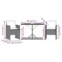 Gartenstühle und Tisch mit Kissen 3 Stück graues PE-Rattan von , Gartensets - Ref: Foro24-365067, Preis: 172,16 €, Rabatt: %