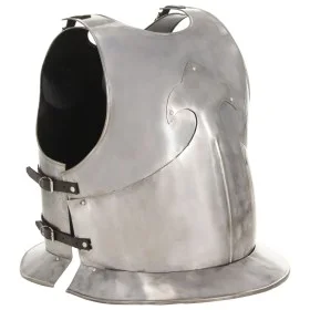 Replik der mittelalterlichen Rüstung Brustpanzer LARP Silberstahl von vidaXL, Sammelwaffen - Ref: Foro24-286122, Preis: 117,7...