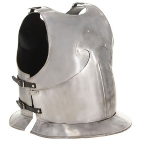Réplica de coraza de armadura medieval LARP acero plateado de vidaXL, Armas coleccionables - Ref: Foro24-286122, Precio: 128,...